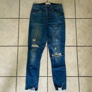 Abercrombie & Fitch High Rise Super Skinny Ankle Curve Love Jeans